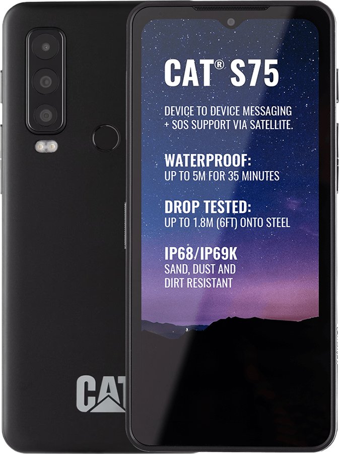  CAT S75 Smartphone Model EU/UK Model BM1S1B w/Satellite  Connection Dual SIM Factory Unlocked International Version - Black : Cell  Phones & Accessories