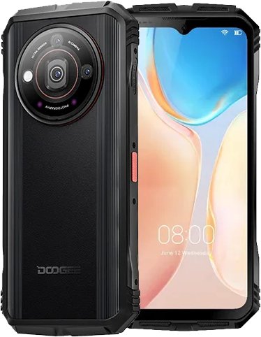 Kit Cover + Vetro Temperato Per DOOGEE V30 PRO - Custodia Antiurto Nera E Pellicola Protettiva, 2 Pezzi